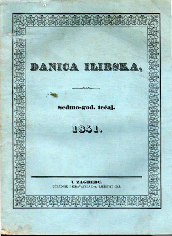 Danica Ilirska 1841.