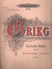 Grieg: Lyrische Stücke, opus 43.