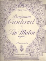 Benjamin Godard: Au Matin, opus 83