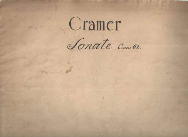 Cramer: Sonate