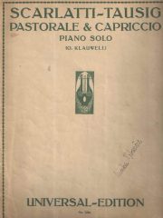 Scarlatti-Tausig: Pastorale & Capriccio