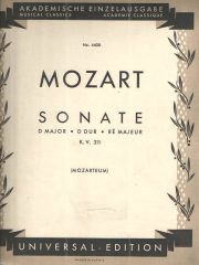 Mozart: Sonate, D major, K.V. 311
