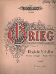 Grieg: Elegische Melodien, opus 34.