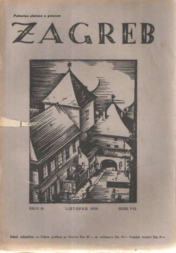 Zagreb, broj 10, listopad 1939., god. VII.