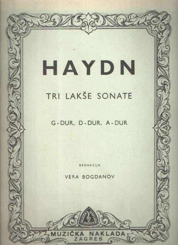Haydn: Tri lakše sonate - G-dur, D-dur, A-dur