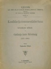 Kandidacija (commendatio) bana po hrvatskom saboru za vladanja kuće Habsburg (1527-1848.)