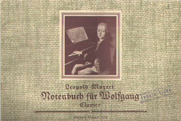 Notenbuch für Wolfgang