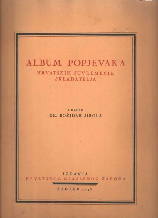 Album popjevaka hrvatskih suvremenih skladatelja