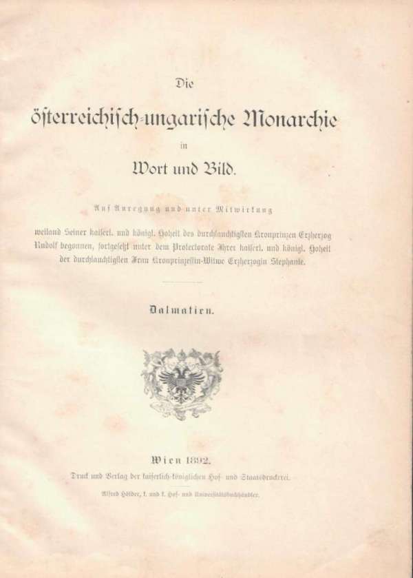 Die österreichisch-ungarische Monarchie in Wort und Bild, Dalmatien