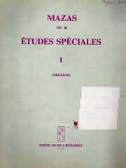 F. J. Mazas, Etudes speciales, op. 36
