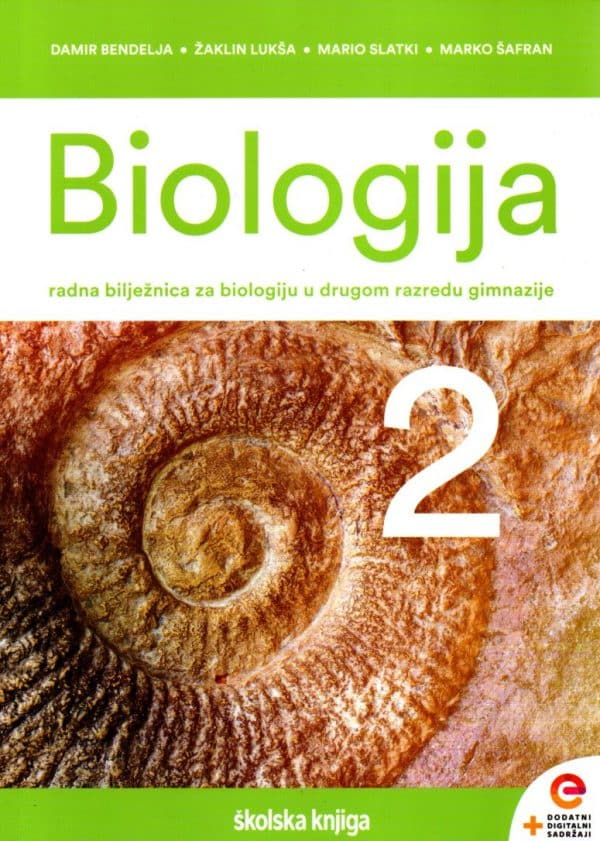 Biologija 2: radna bilježnica za biologiju u drugom razredu gimnazije