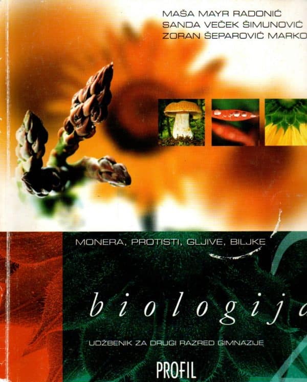 BIOLOGIJA 2: MONERA, PROTISTI, GLJIVE, BILJKE : udžbenik za drugi razred gimnazije