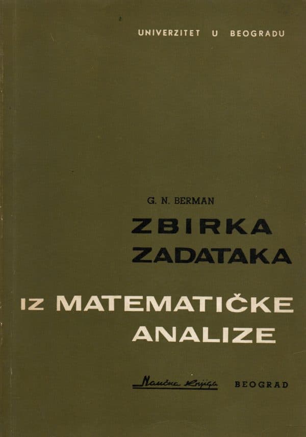 Zbirka zadataka iz matematičke analize