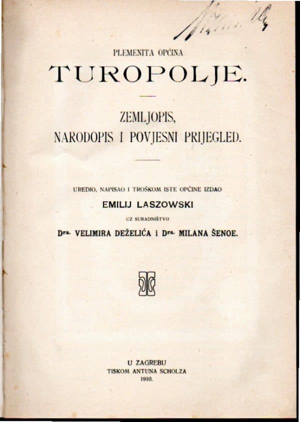 Povijest plemenite općine Turopolja I-III