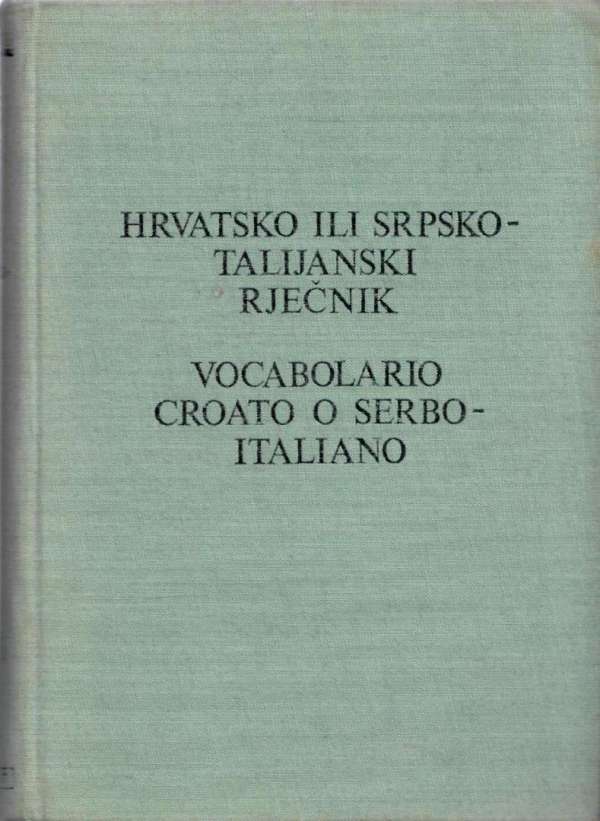 Hrvatsko ili srpsko - talijanski rječnik