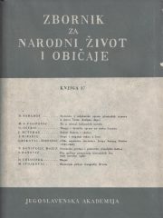 Zbornik za narodni život i običaje, knjiga 37
