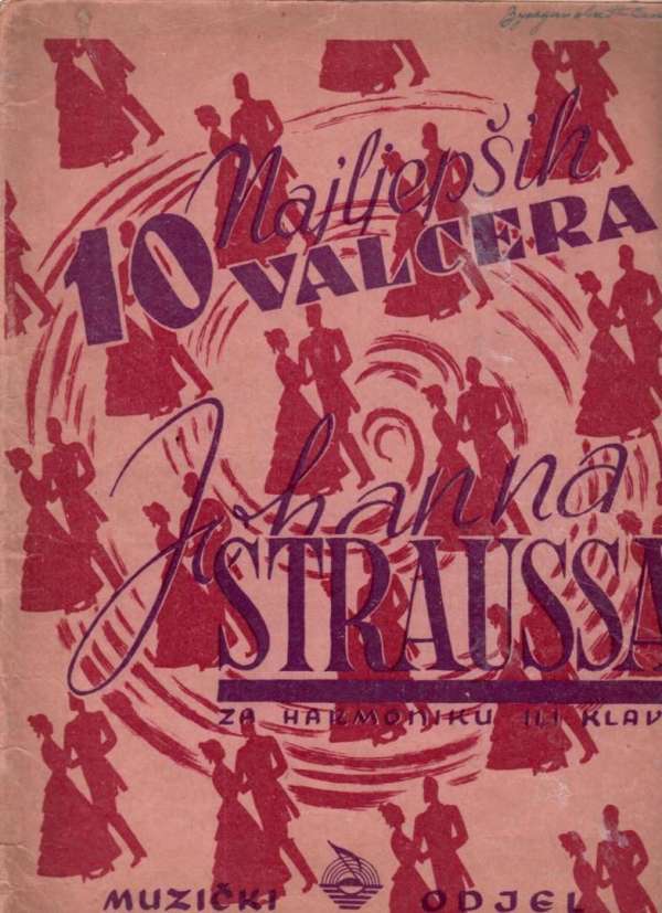 10 najljepših valcera Johanna Straussa za harmoniku ili klavir