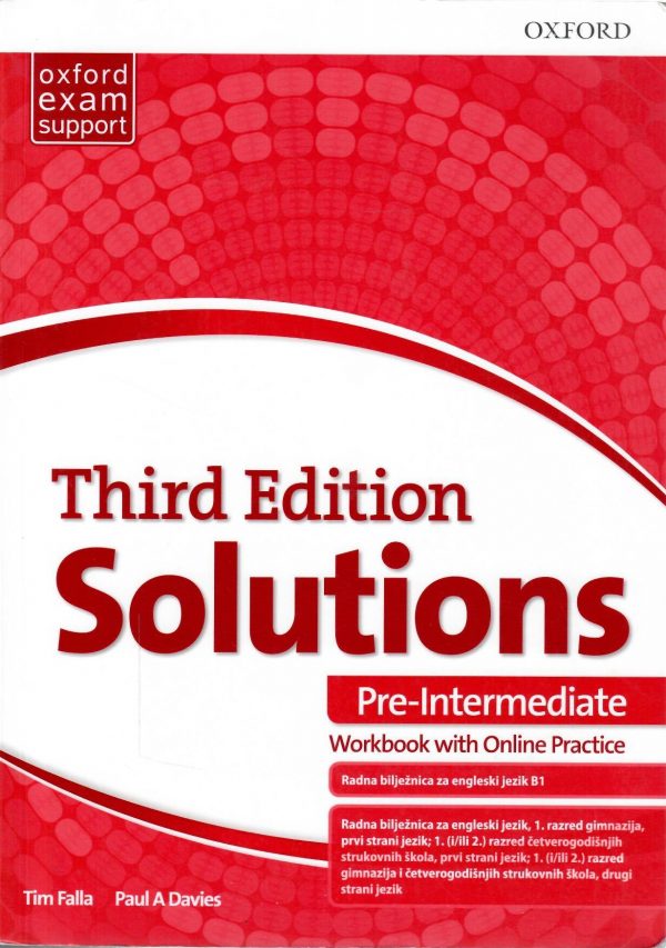Solutions Third Edition Pre-intermediate Workbook: radna bilježnica engleskog jezika